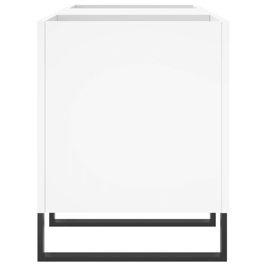 vidaXL Record Cabinet White 121x38x48 cm Engineered Wood