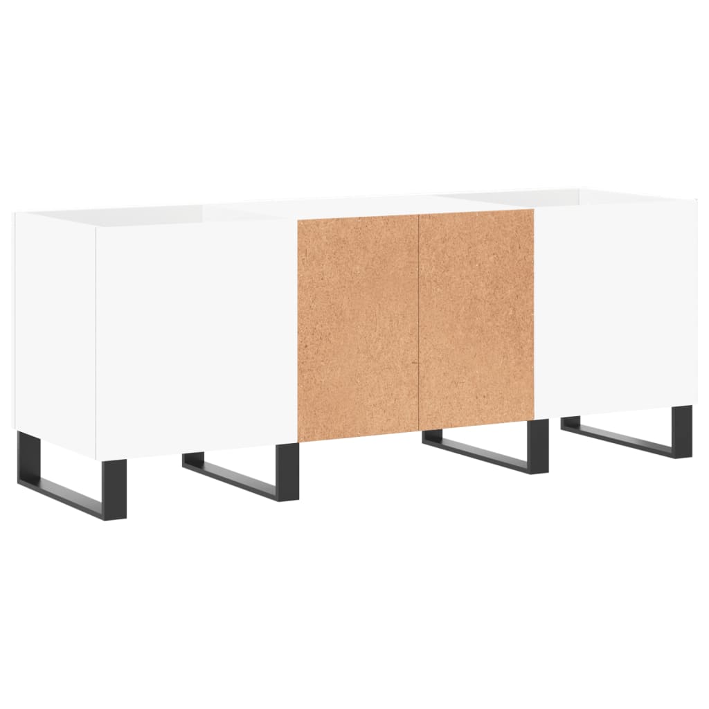 vidaXL Record Cabinet White 121x38x48 cm Engineered Wood