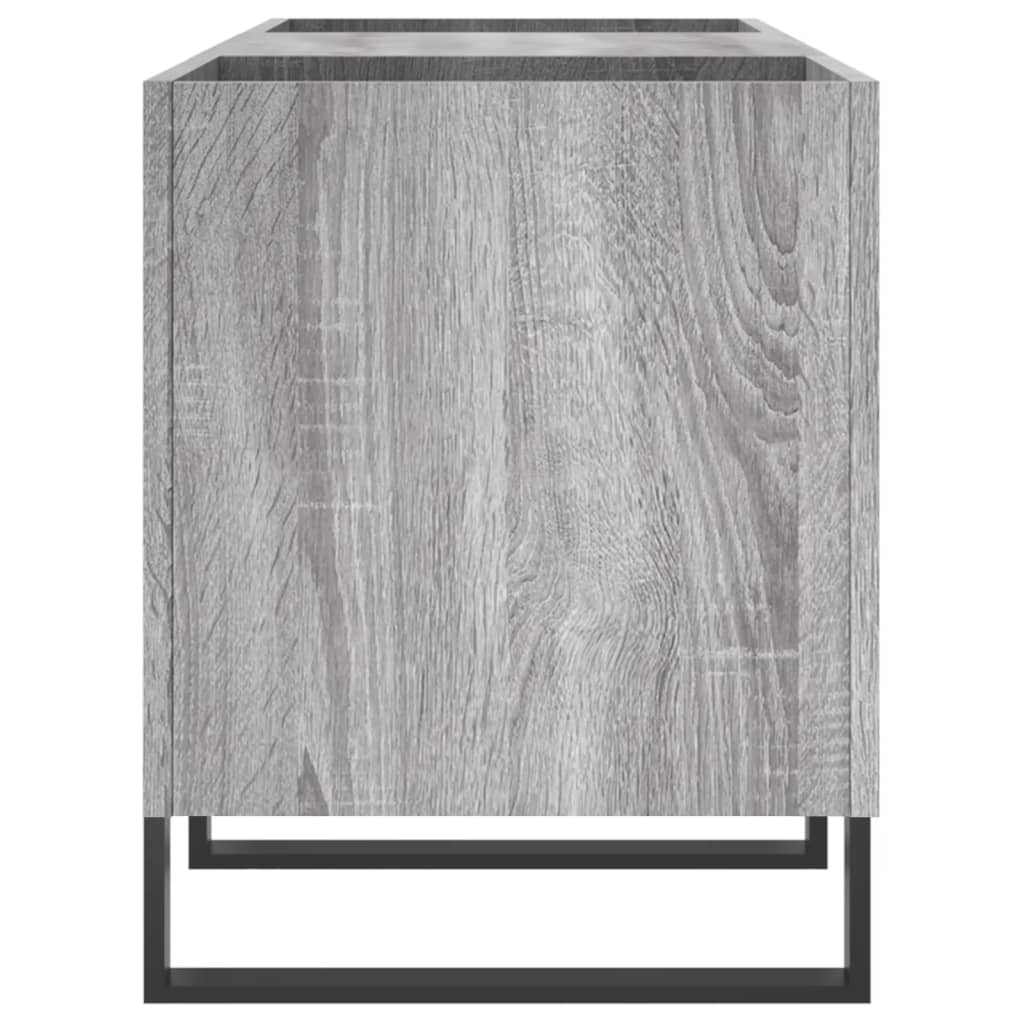 vidaXL Record Cabinet Grey Sonoma 121x38x48 cm Engineered Wood