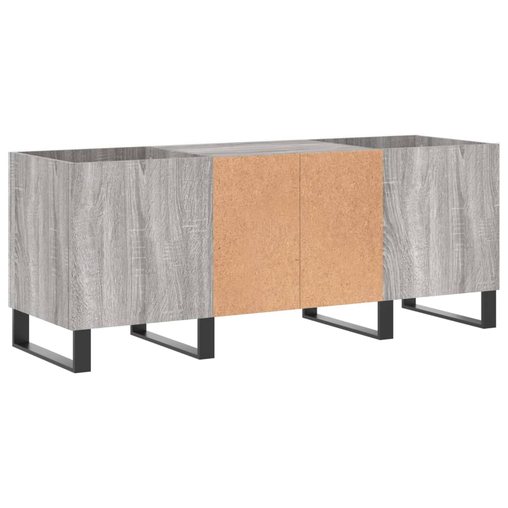 vidaXL Record Cabinet Grey Sonoma 121x38x48 cm Engineered Wood