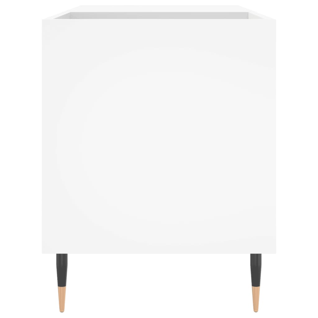 vidaXL Record Cabinet | White | Engineered Wood, Iron | 85 x 38 x 48 cm