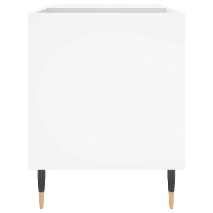 vidaXL Record Cabinet | White | Engineered Wood, Iron | 85 x 38 x 48 cm