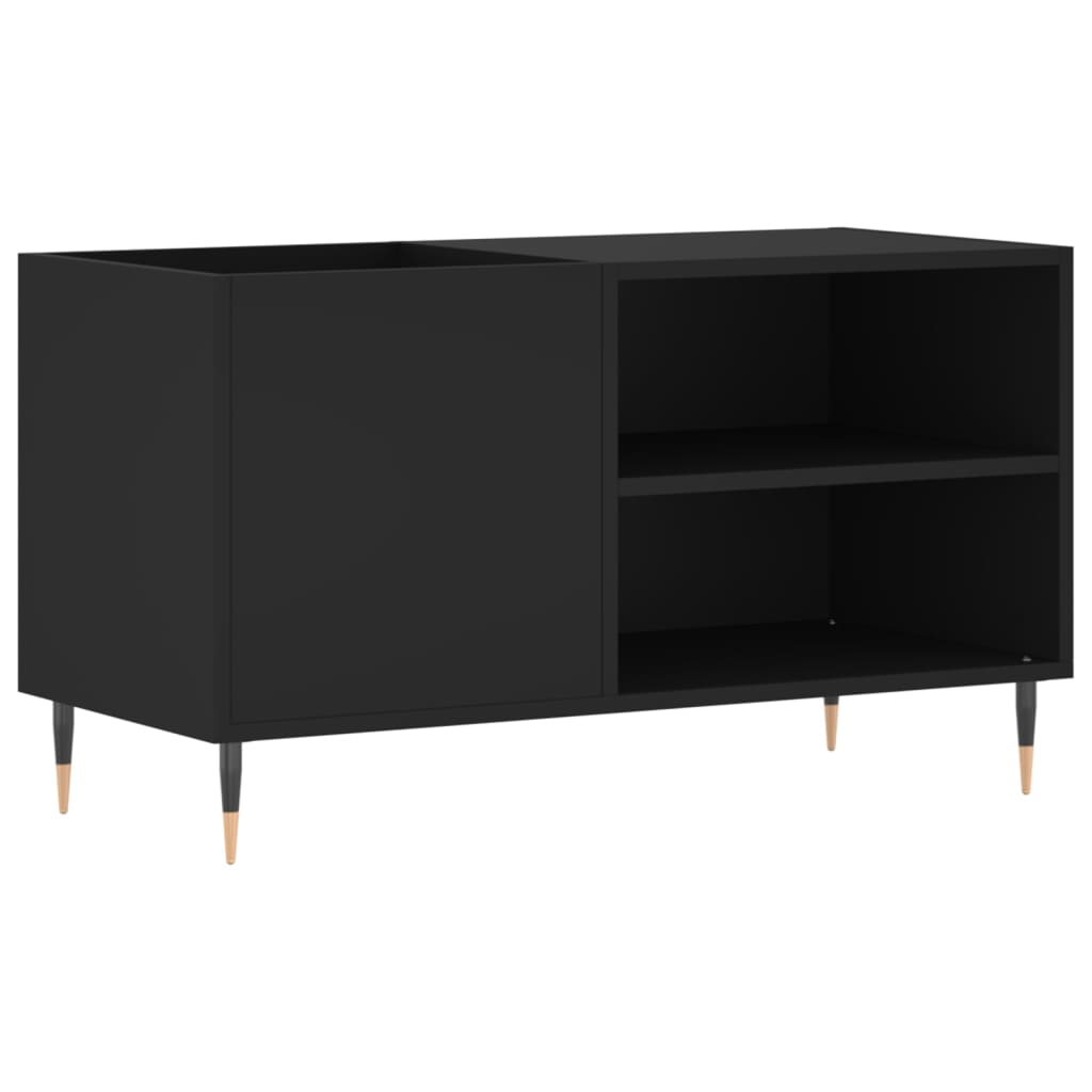 vidaXL Record Cabinet | Black | Engineered wood, iron | Medium | Record Cabinet
