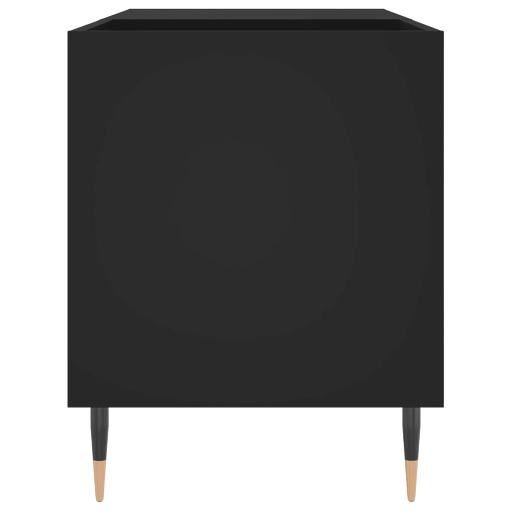 vidaXL Record Cabinet | Black | Engineered wood, iron | Medium | Record Cabinet