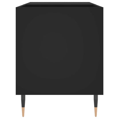 vidaXL Record Cabinet | Black | Engineered wood, iron | Medium | Record Cabinet