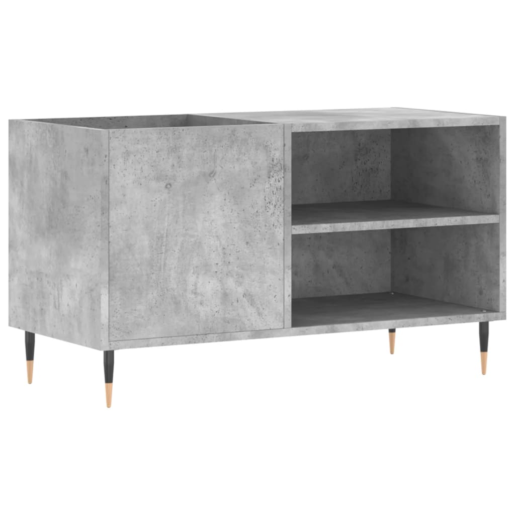 vidaXL Record Cabinet Concrete Grey 85x38x48 cm Engineered Wood