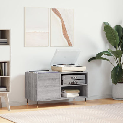 vidaXL Record Cabinet Grey Sonoma 85x38x48 cm Engineered Wood