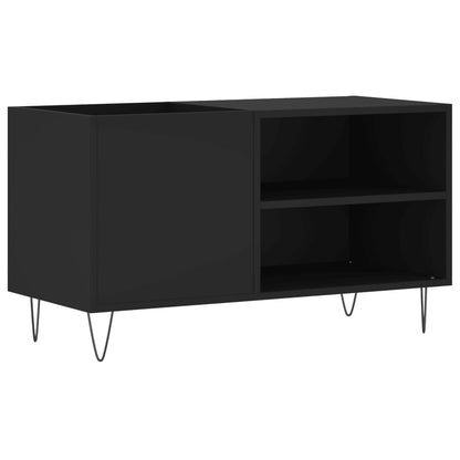 vidaXL Record Cabinet | Black | Engineered wood, iron | Medium | Record Cabinet