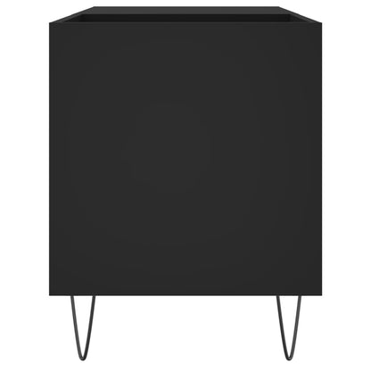 vidaXL Record Cabinet | Black | Engineered wood, iron | Medium | Record Cabinet