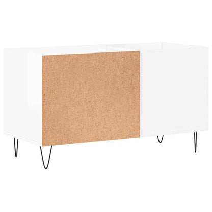 vidaXL Record Cabinet High Gloss White 85x38x48 cm Engineered Wood