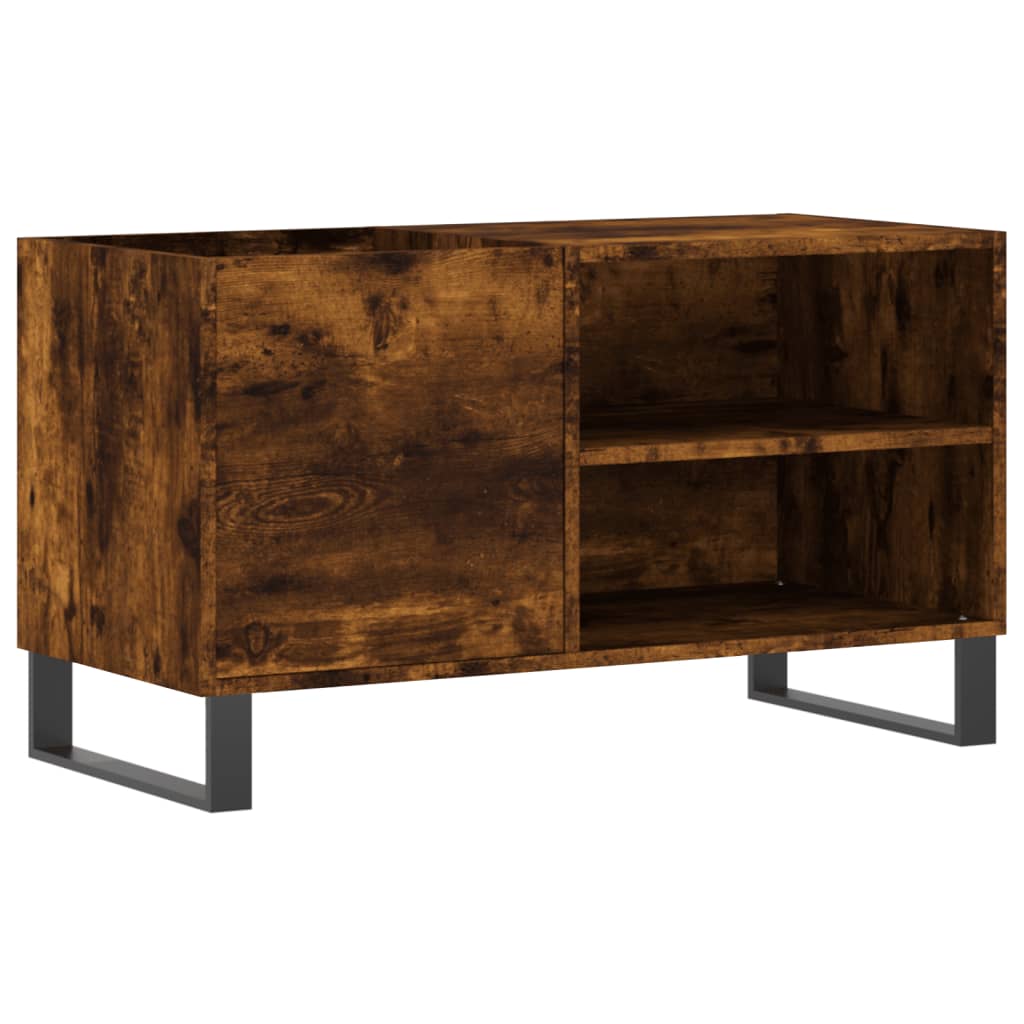 vidaXL Record Cabinet Smoked Oak 85x38x48 cm Engineered Wood