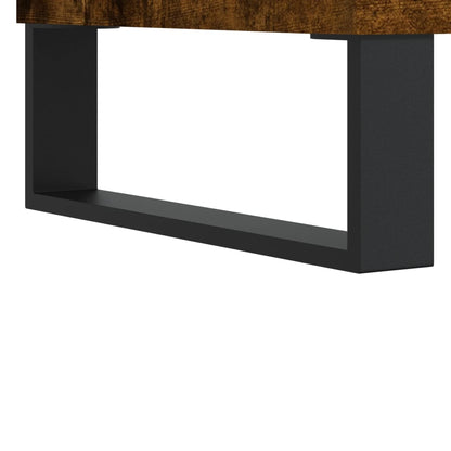 vidaXL Record Cabinet Smoked Oak 85x38x48 cm Engineered Wood
