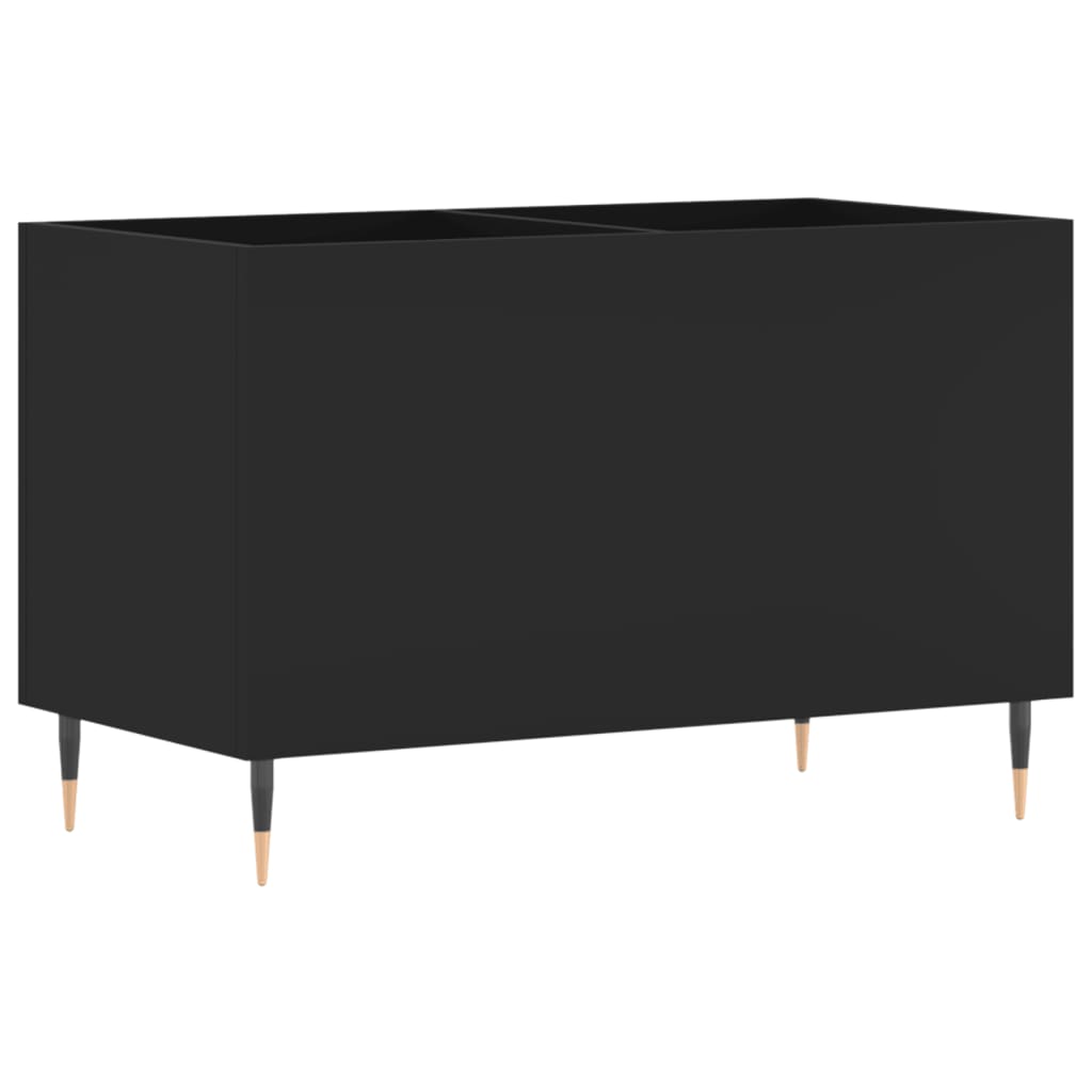 vidaXL Record Cabinet Black 74.5x38x48 cm Engineered Wood