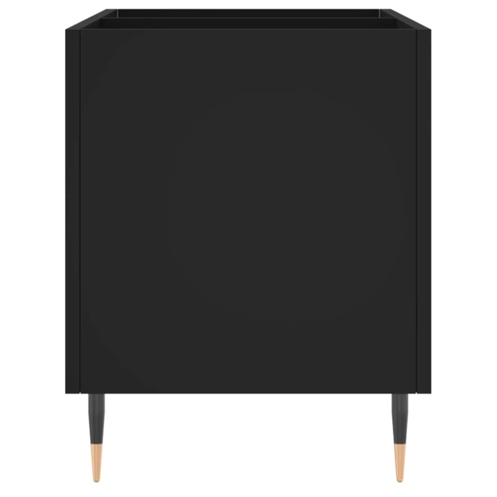 vidaXL Record Cabinet Black 74.5x38x48 cm Engineered Wood