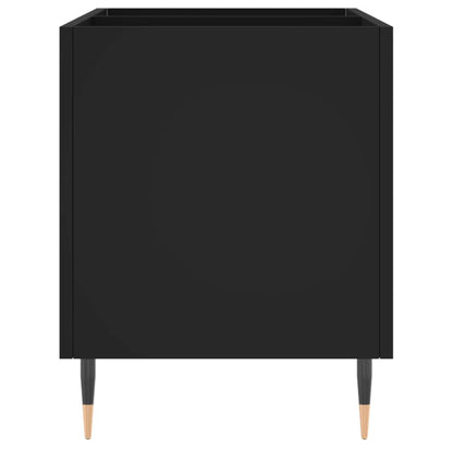 vidaXL Record Cabinet Black 74.5x38x48 cm Engineered Wood
