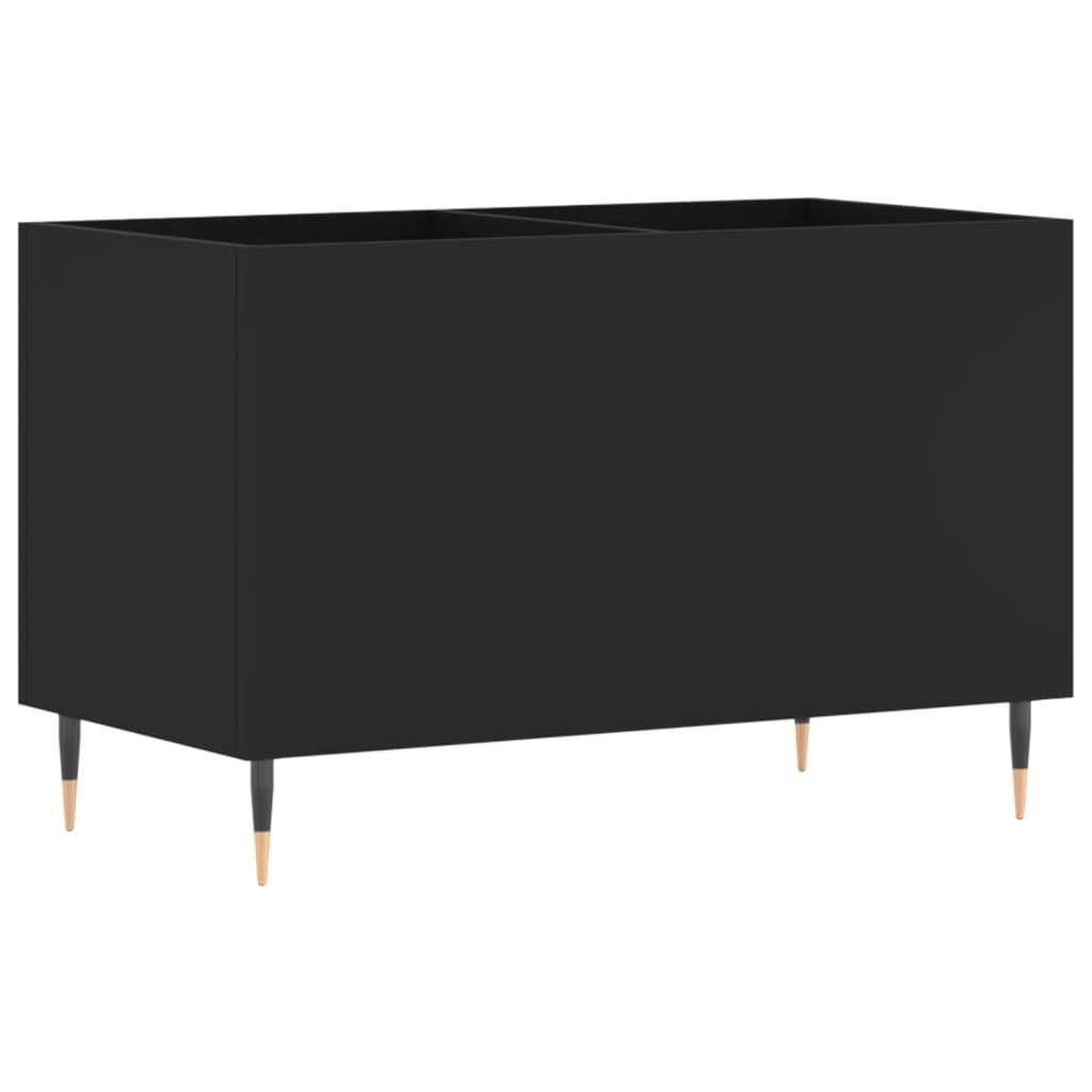 vidaXL Record Cabinet Black 74.5x38x48 cm Engineered Wood