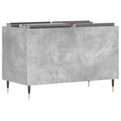 vidaXL Record Cabinet Concrete Grey 74.5x38x48 cm Engineered Wood