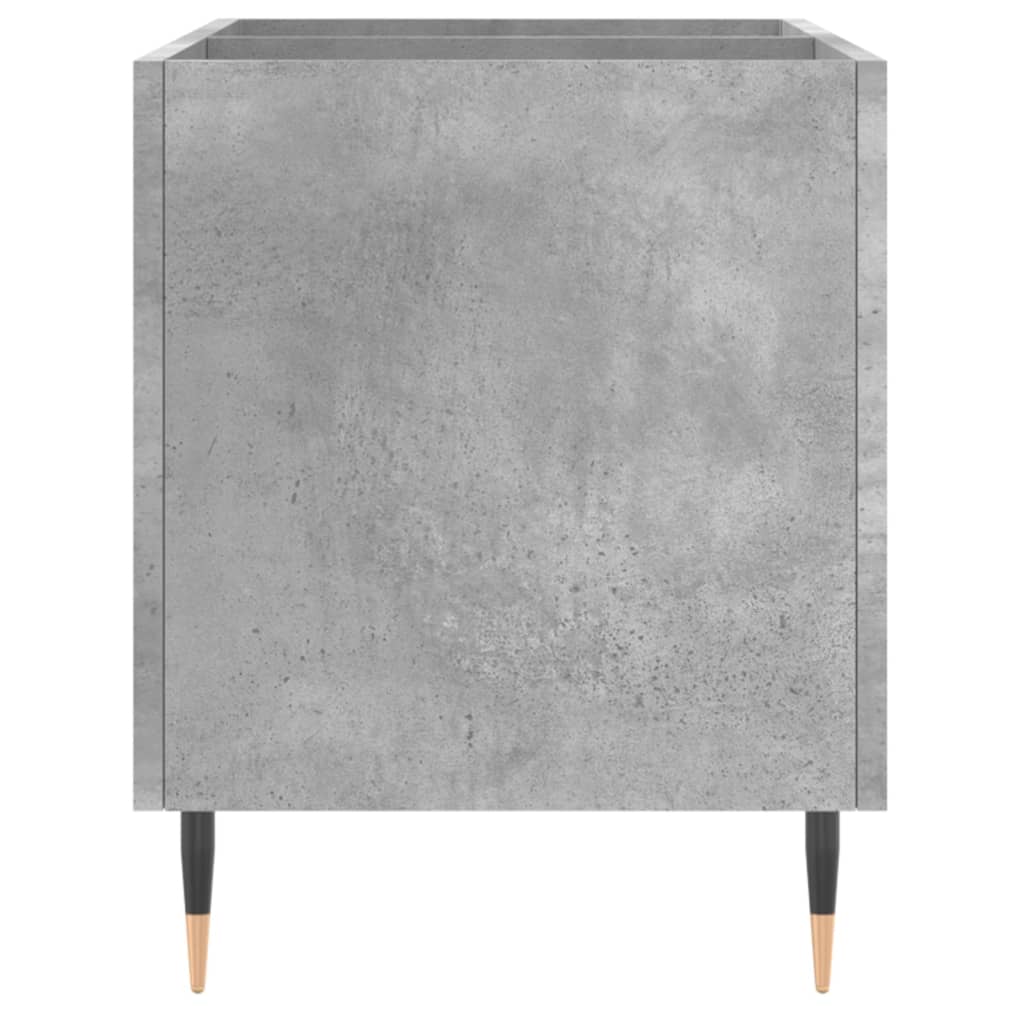 vidaXL Record Cabinet Concrete Grey 74.5x38x48 cm Engineered Wood