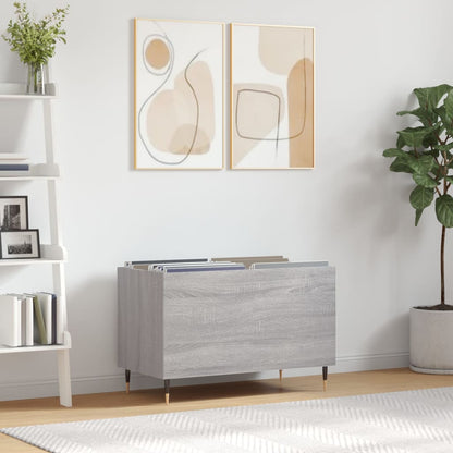 vidaXL Record Cabinet Grey Sonoma 74.5x38x48 cm Engineered Wood