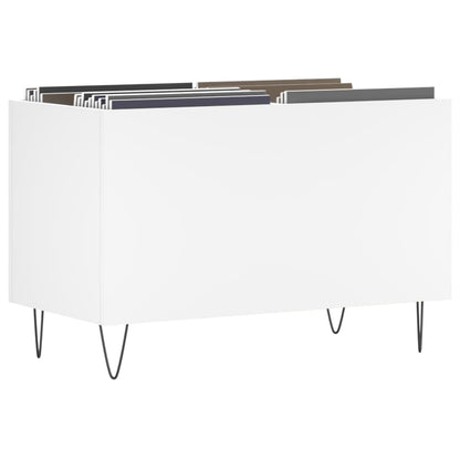 vidaXL Record Cabinet White 74.5x38x48 cm Engineered Wood