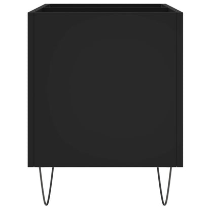 vidaXL Record Cabinet Black 74.5x38x48 cm Engineered Wood