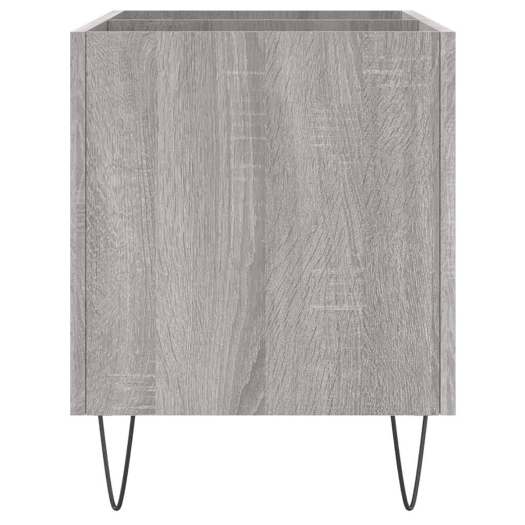 vidaXL Record Cabinet Grey Sonoma 74.5x38x48 cm Engineered Wood