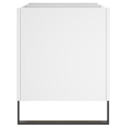 vidaXL Record Cabinet White 74.5x38x48 cm Engineered Wood