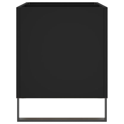 vidaXL Record Cabinet Black 74.5x38x48 cm Engineered Wood