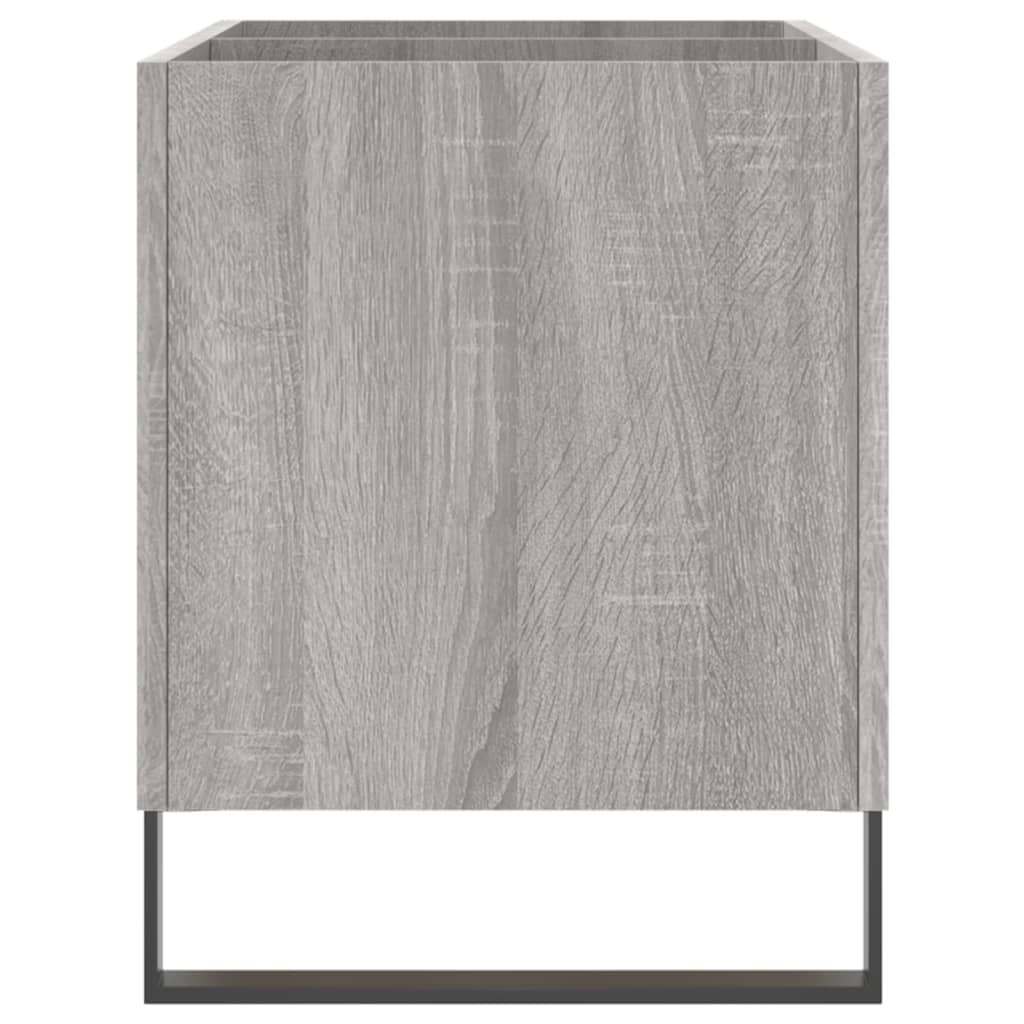 vidaXL Record Cabinet Grey Sonoma 74.5x38x48 cm Engineered Wood