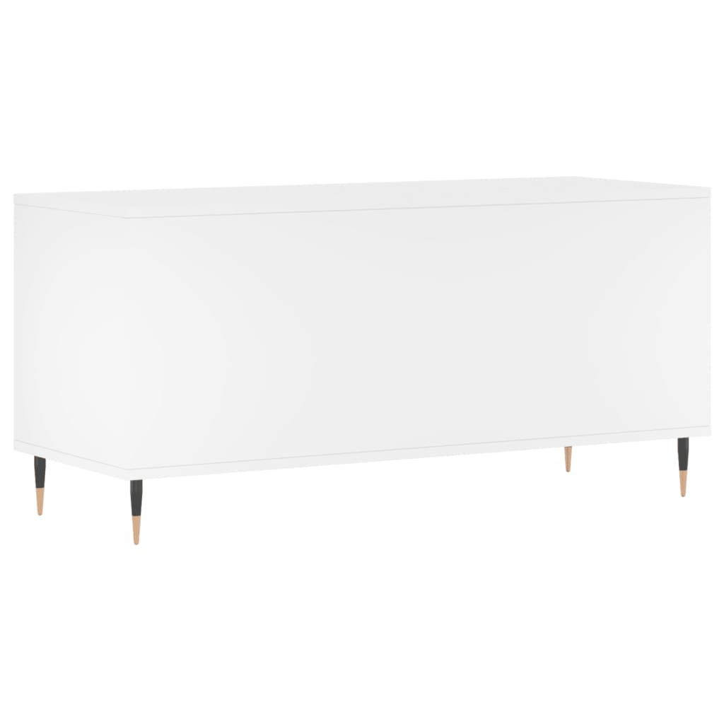 vidaXL Record Cabinet White 100x38x48 cm Engineered Wood