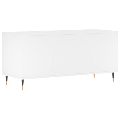 vidaXL Record Cabinet White 100x38x48 cm Engineered Wood