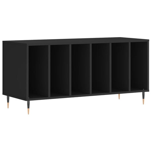 vidaXL Record Cabinet | Black | Engineered wood | 100x38x48 cm