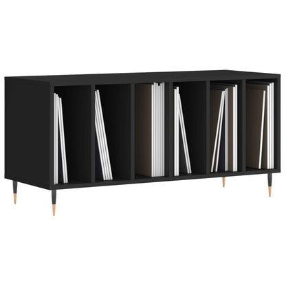 vidaXL Record Cabinet | Black | Engineered wood | 100x38x48 cm