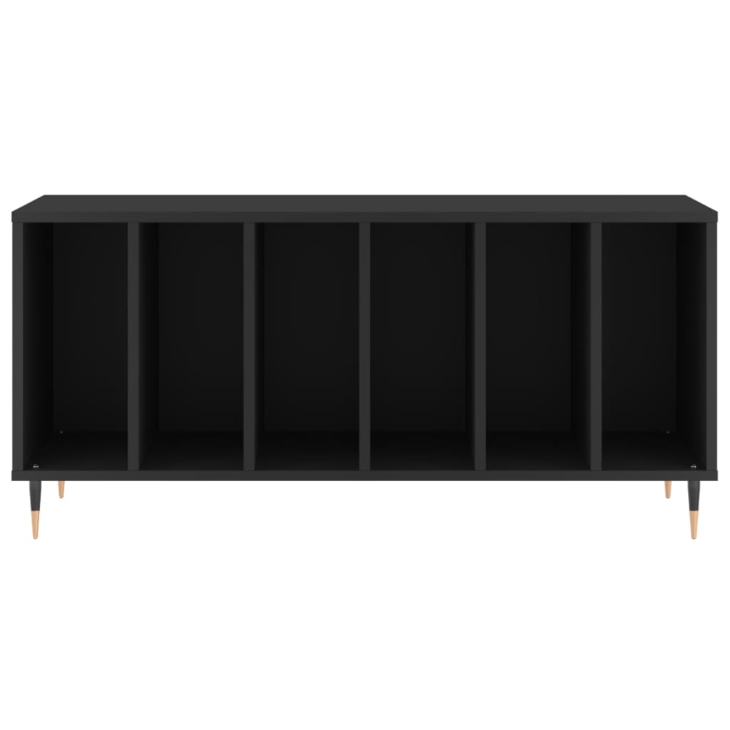 vidaXL Record Cabinet | Black | Engineered wood | 100x38x48 cm