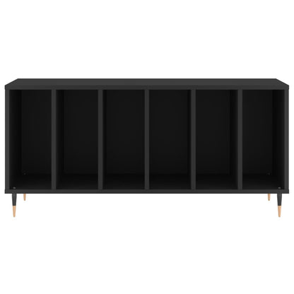 vidaXL Record Cabinet | Black | Engineered wood | 100x38x48 cm