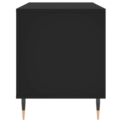 vidaXL Record Cabinet | Black | Engineered wood | 100x38x48 cm
