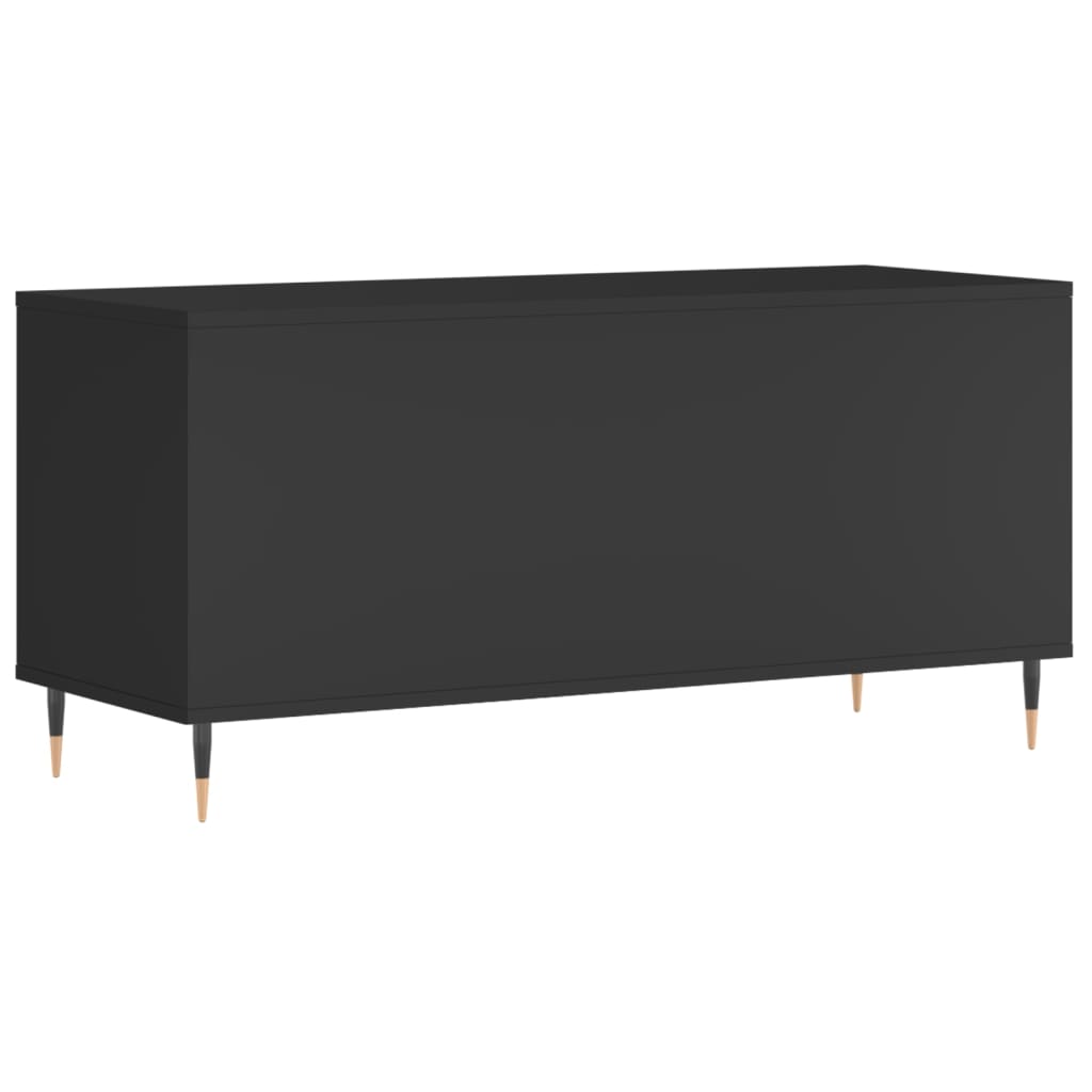 vidaXL Record Cabinet | Black | Engineered wood | 100x38x48 cm