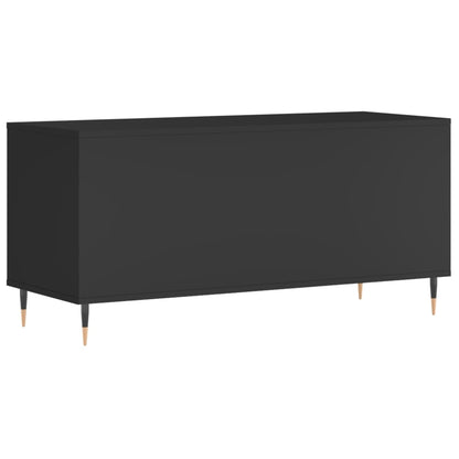 vidaXL Record Cabinet | Black | Engineered wood | 100x38x48 cm