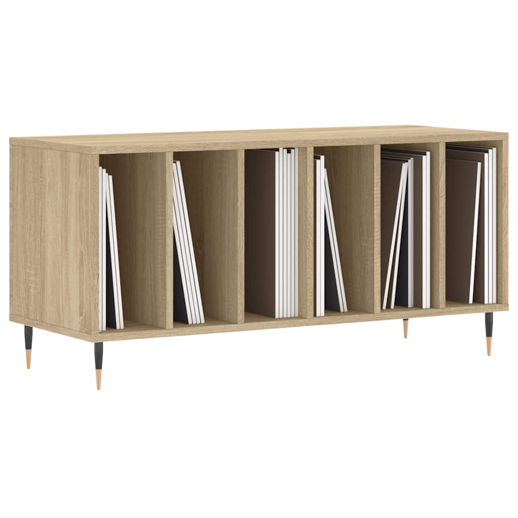 vidaXL Record Cabinet Sonoma Oak 100x38x48 cm Engineered Wood