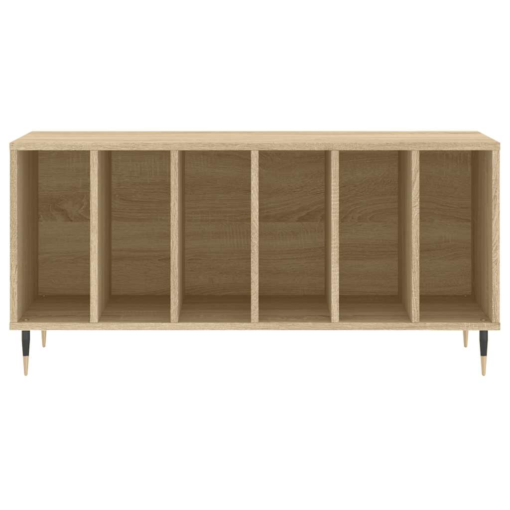 vidaXL Record Cabinet Sonoma Oak 100x38x48 cm Engineered Wood