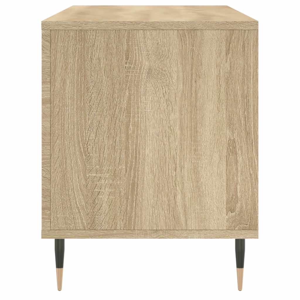 vidaXL Record Cabinet Sonoma Oak 100x38x48 cm Engineered Wood
