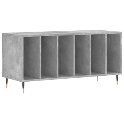 vidaXL Record Cabinet Concrete Grey 100x38x48 cm Engineered Wood