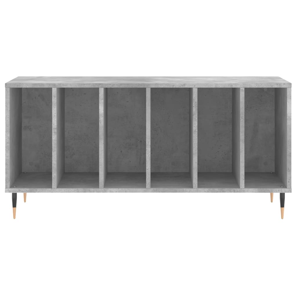 vidaXL Record Cabinet Concrete Grey 100x38x48 cm Engineered Wood