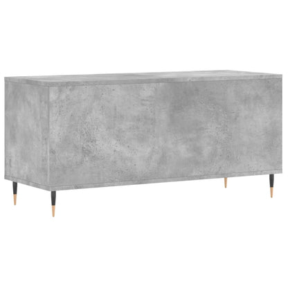 vidaXL Record Cabinet Concrete Grey 100x38x48 cm Engineered Wood