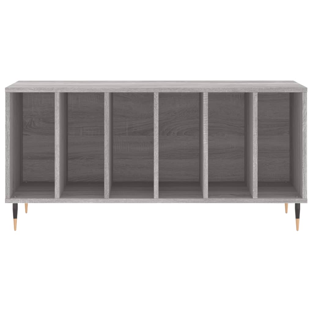 vidaXL Record Cabinet Grey Sonoma 100x38x48 cm Engineered Wood