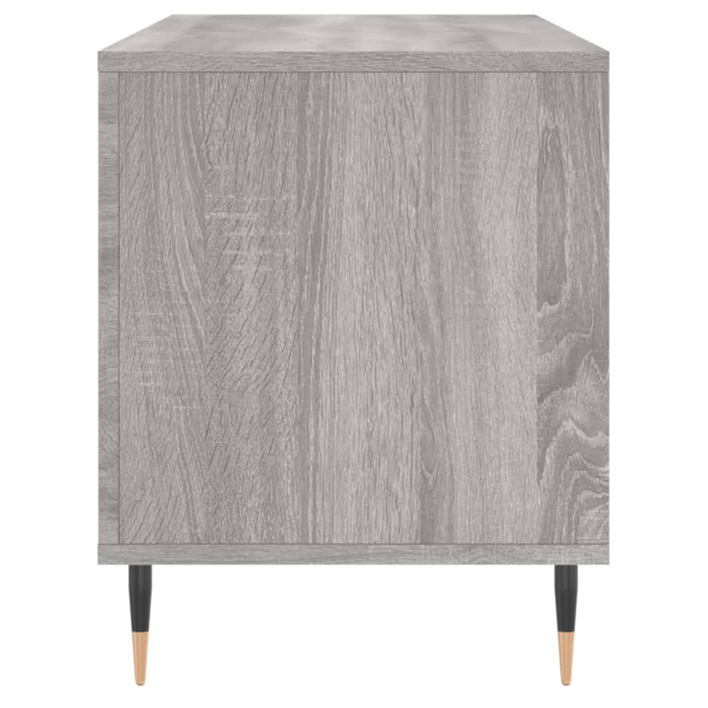 vidaXL Record Cabinet Grey Sonoma 100x38x48 cm Engineered Wood