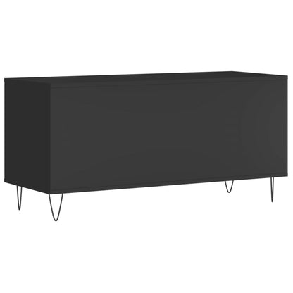 vidaXL Record Cabinet | Black | Engineered wood, Iron | Medium | Modern