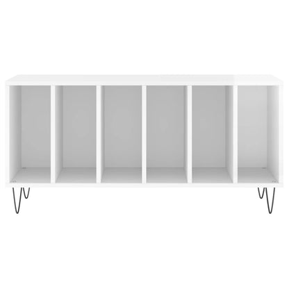 vidaXL Record Cabinet High Gloss White 100x38x48 cm Engineered Wood