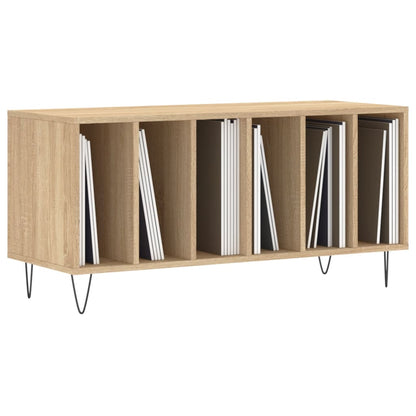 vidaXL Record Cabinet Sonoma Oak 100x38x48 cm Engineered Wood