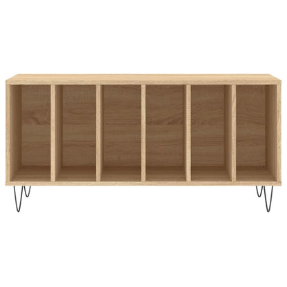 vidaXL Record Cabinet Sonoma Oak 100x38x48 cm Engineered Wood